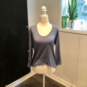 NWT open back yoga top
